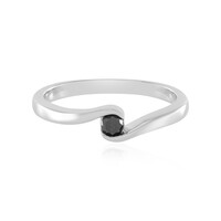 Anello in argento con Diamante Nero