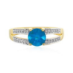 Anello in argento con Apatite Blu Neon
