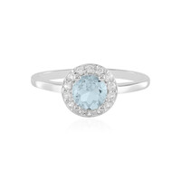 Anello in argento con Topazio Blu Cielo