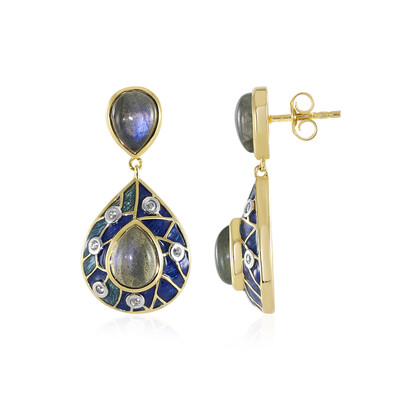 Orecchini in argento con Labradorite
