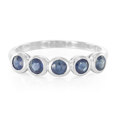 Anello in argento con Zaffiro di Laos