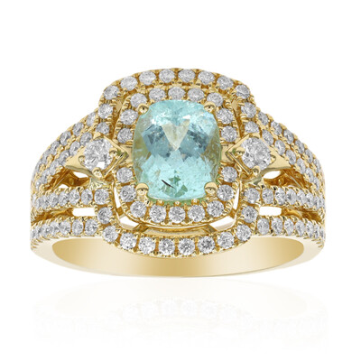 Anello in oro con Tormalina Paraíba (CIRARI)