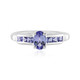 Anello in argento con Tanzanite