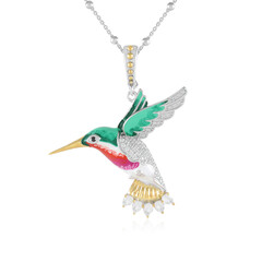 Collana in argento con Topazio Bianco (Dallas Prince Designs)