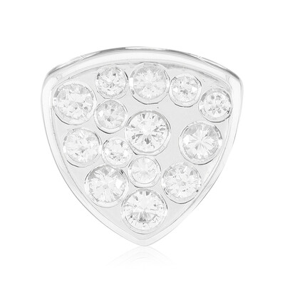 Ciondolo in argento con Zaffiro Bianco (MONOSONO COLLECTION)