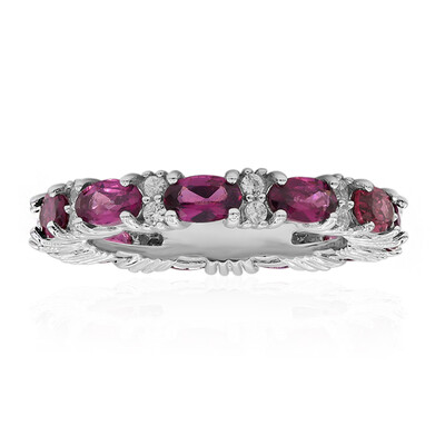 Anello in argento con Rodolite