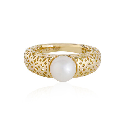Anello in oro con Perla di Acqua Dolce (Ornaments by de Melo)