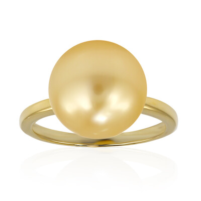 Anello in oro con Perla Dorata dei Mari del Sud (TPC)