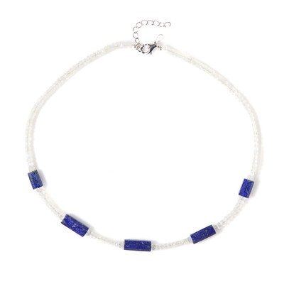 Collana in argento con Pietra di Luna Arcobaleno