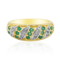 Anello in argento con Smeraldo Brasiliano