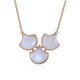 Collana in argento con Pietra di Luna Blu (KM by Juwelo)
