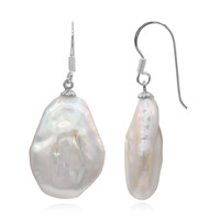 Orecchini in argento con Perla Keshi (TPC)