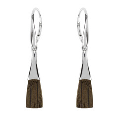 Orecchini in argento con Quercia Nera