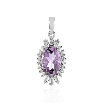 Ciondolo in argento con Ametista Rose de France