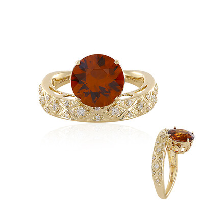 Anello in oro con Zircone Cognac (de Melo)