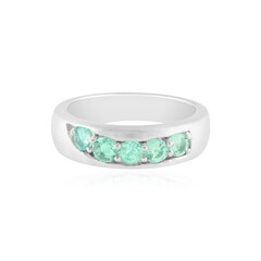 Anello in argento con Smeraldo Colombiano