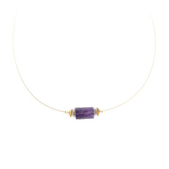 Collana in argento con Ametista Zambiana