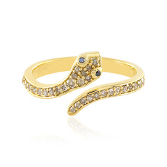 Anello in argento con Diamante Champagne PK
