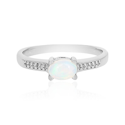 Anello in argento con Opale di Welo