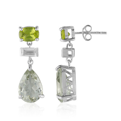 Orecchini in argento con Ametista Verde