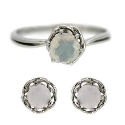 Parure in argento con Opale di Welo