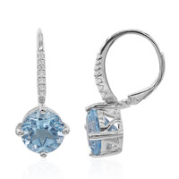 Orecchini in argento con Topazio Blu Cielo