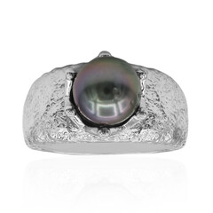 Anello in argento con Perla Tahitiana (TPC)