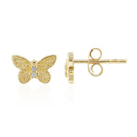 Orecchini in argento con Diamante I3 (I)