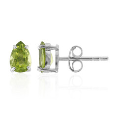 Orecchini in argento con Peridoto della Birmania