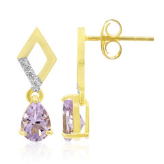Orecchini in argento con Ametista Rose de France