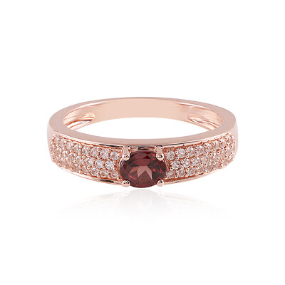 Anello in argento con Zircone Rosa