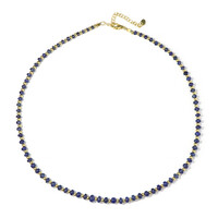 Collana in argento con Zaffiro Blu