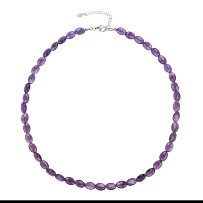 Collana in argento con Ametista Zambiana
