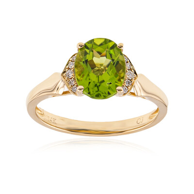 Anello in oro con Peridoto Dashihe  (CIRARI)