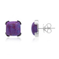 Orecchini in argento con Turchese Kingman Mohave Porpora