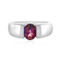 Anello in argento con Topazio Mistico Porpora