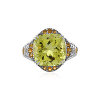 Anello in argento con Quarzo Limone