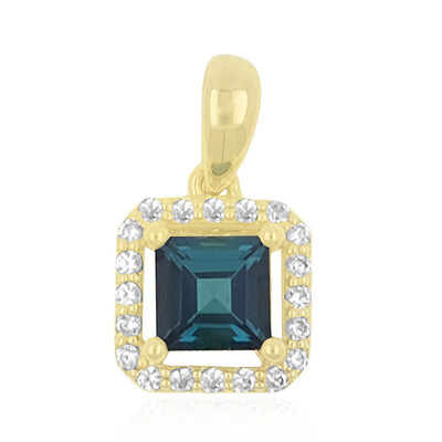 Ciondolo in oro con Indicolite Brasiliana