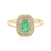 Anello in argento con Smeraldo Russo