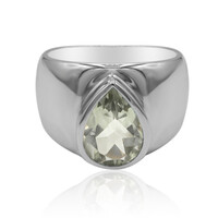 Anello in argento con Ametista Verde