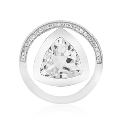 Ciondolo in argento con Topazio Bianco