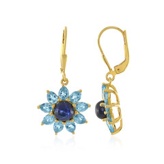Orecchini in argento con Zaffiro Stellato Blu