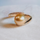 Anello in oro con Perla d'Acqua Dolce Dorata (CIRARI)