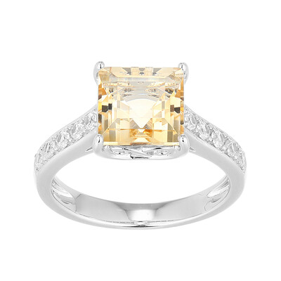 Anello in argento con Citrino
