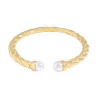 Anello in argento con Perla d'Acqua Dolce Bianca (Joias do Paraíso)