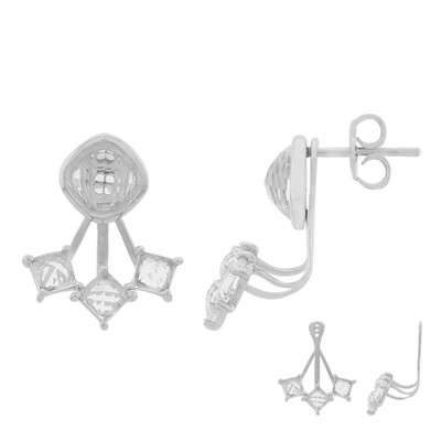 Orecchini in argento con Quarzo Bianco (TPC)