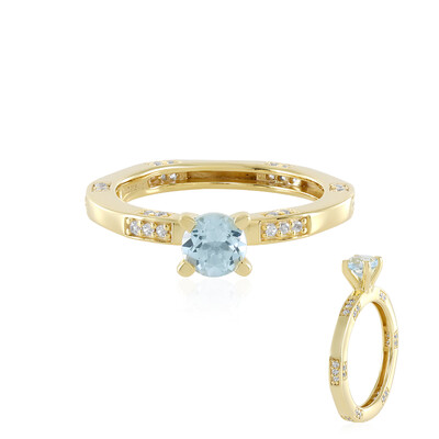 Anello in argento con Topazio Blu Cielo