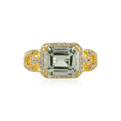 Anello in argento con Ametista Verde