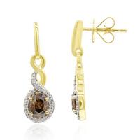 Orecchini in oro con Diamante Cognac d'Argyle SI1 (Mark Tremonti)