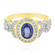 Anello in oro con Zaffiro Ceylon Blu (Annette)